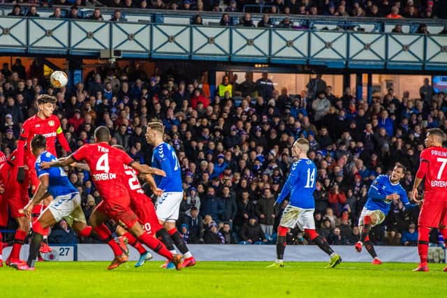 Rangers hosted Bayer Leverkusen in the first leg of their Europa League last-16 tie last night but the second leg will not go ahead next week
