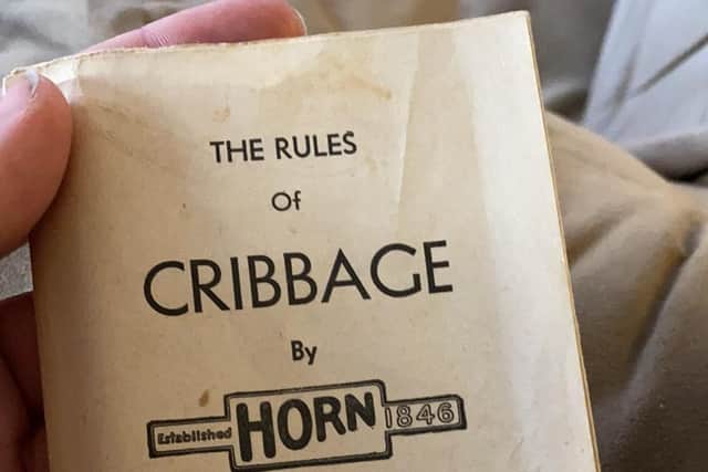 Kristen Hunter found the cribbage board in a charity shop.