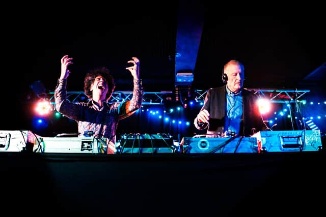 Steve Davis, with musical chum Kavus Torabi, in his phantasmagorical other life