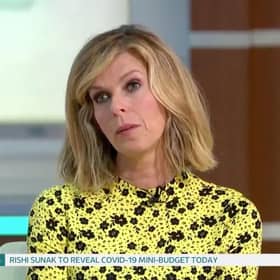 Kate Garraway returned to the studio for the first time in four months (Pic: Good Morning Britain)