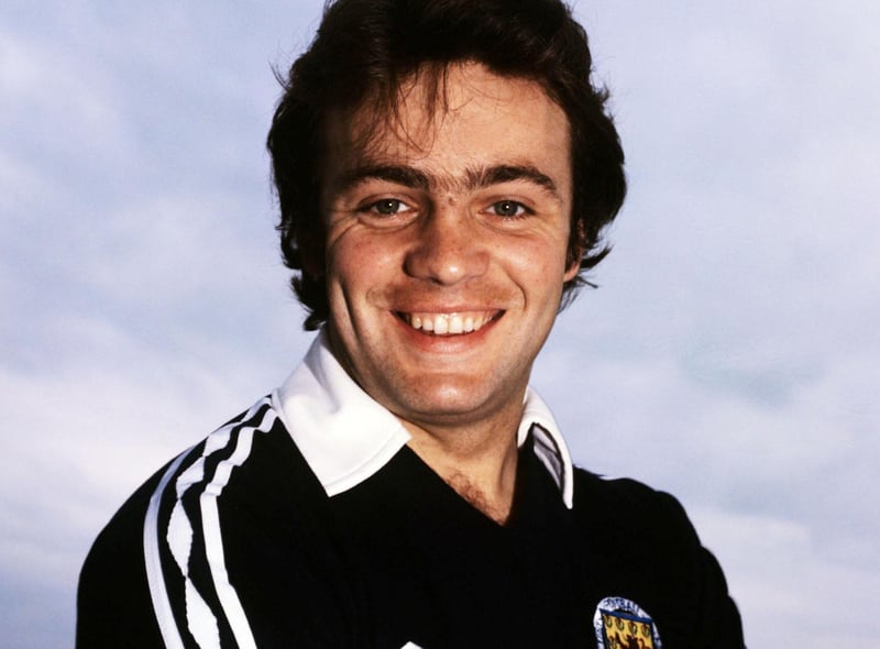 Creative and elegant a winger as Scotland has ever produced, Davie Cooper won 14 trophies with Rangers. He also turned out for Clydebank and Motherwell during an illustrious playing career.