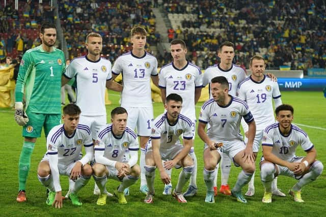 How the Scotland players rated out of ten against Ukraine. (Photo by JANEK SKARZYNSKI/AFP via Getty Images)