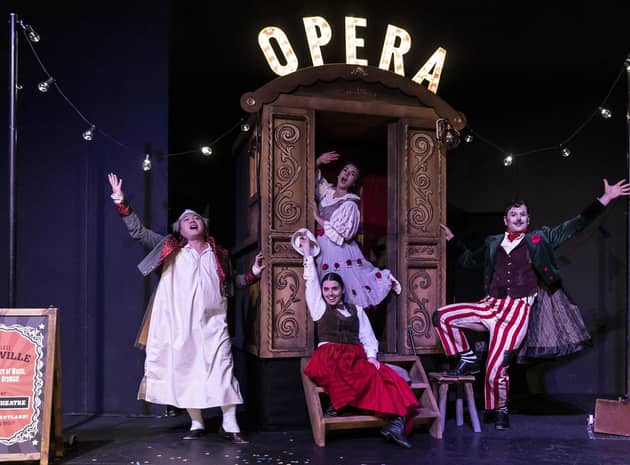 Shengzhi Ren, Margo Arsane, Monica McGhee and Dan Shelvey in Scottish Opera's Opera Highlights. Credit Craig Fuller