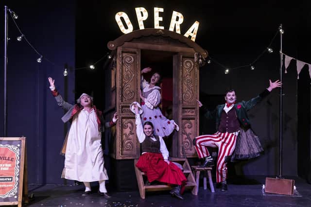 Shengzhi Ren, Margo Arsane, Monica McGhee and Dan Shelvey in Scottish Opera's Opera Highlights. Credit Craig Fuller