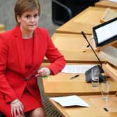 First Minister Nicola Sturgeon attends First Minister's Questions at the Scottish Parliament