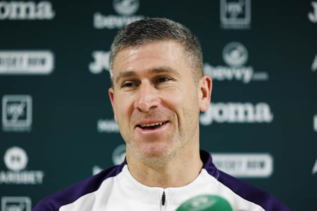 Hibs manager Nick Montgomery looks ahead to their weekend match against Ross County. Photo by Mark Scates / SNS Group