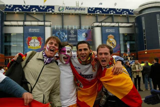Real Madrid were last in Glasgow in 2002 for the Champions League final vs Bayer Leverkusen. (Picture: SNS Group)