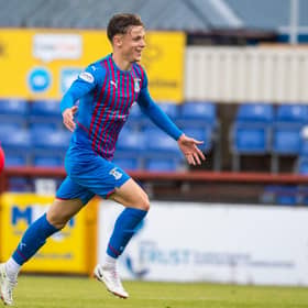 Roddy MacGregor celebrates giving Inverness an 80th minute lead in the 1-0 win over Raith Rovers (Photo by Craig Foy / SNS Group)
