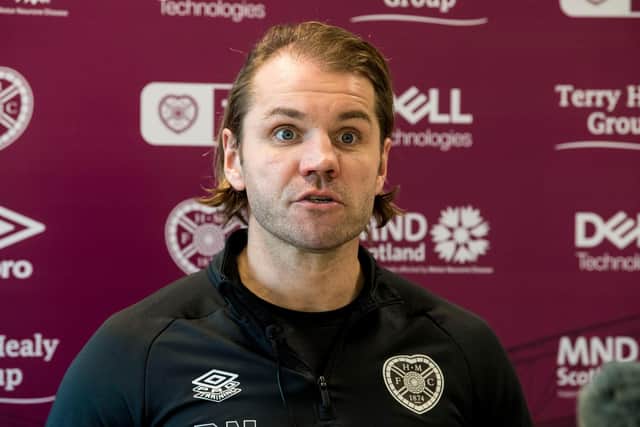 Hearts manager Robbie Neilson believes the preference of most Premiership clubs is to shut down after Boxing Day. (Photo by Ross Parker / SNS Group)