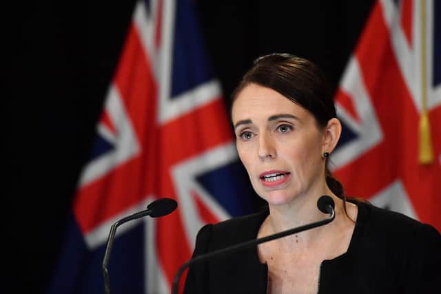 Jacinda Ardern said the three community cases were the UK variant of Covid (Getty Images)