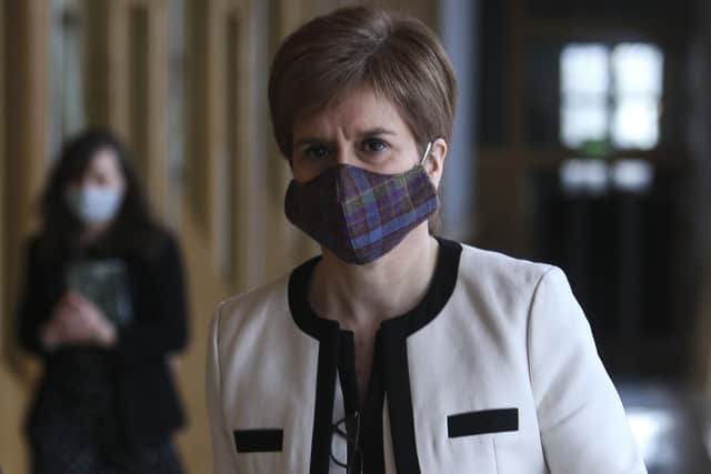 Nicola Sturgeon said dates would not be set for lockdown easing.