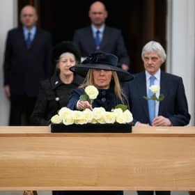 Philippa Langley at the reinterment of Richard III at Leicester Cathedral in 2015