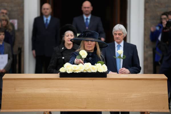 Philippa Langley at the reinterment of Richard III at Leicester Cathedral in 2015