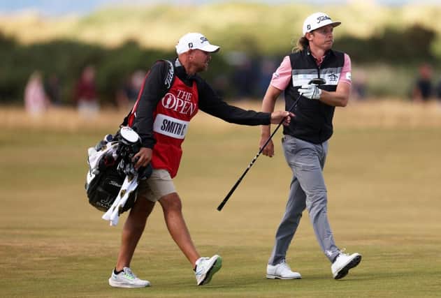 Cameron Smith walks on the 14th hole during day two of The 150th Open at St Andrews. Picture: Harry How/Getty Images.