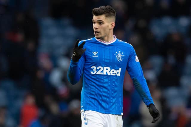 Ianis Hagi in action for Rangers against Livingston last season.