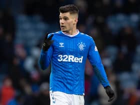 Ianis Hagi in action for Rangers against Livingston last season.