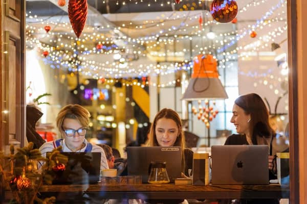 This year’s ‘digital Christmas’ can spark many new ventures in 2021, Ms Hawkins believes. Picture: Mykola Tys/Sopa Images/LightRocket via Getty Images.