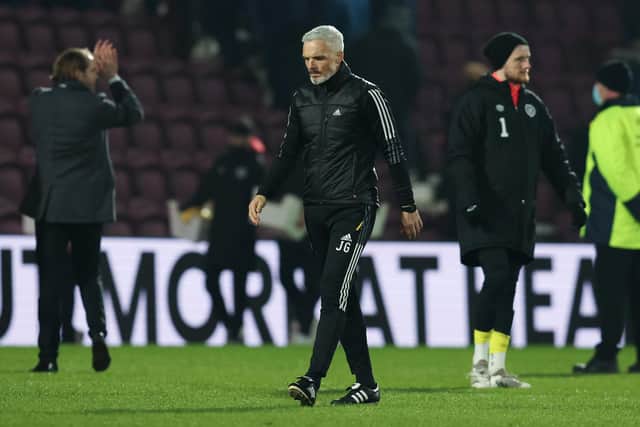 Aberdeen manager Jim Goodwin. (Photo by Bruce White / SNS Group)