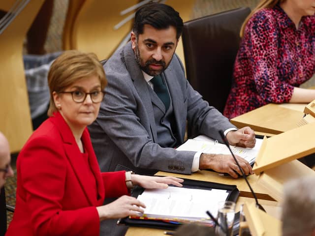 Former SNP leader Nicola Sturgeon and successor  Humza Yousaf are beyond a joke, reckons reader (Picture: Jeff J Mitchell/Getty Images)
