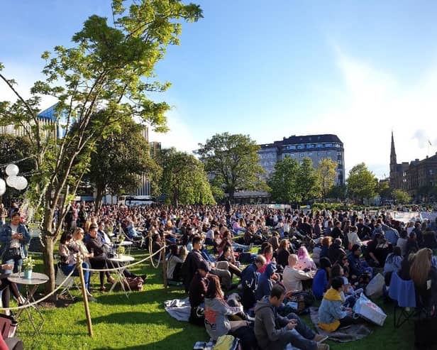 A weekend of free film screenings will be staged in St Andrew Square in Edinburgh later this month.