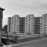 The new Edinburgh Corporation Blackhall flats on Queensferry Road in June 1956.