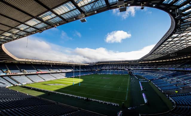 Glasgow Warriors' Challenge Cup tie against Perpignan will be played at BT Murrayfield.  (Photo by Ross Parker / SNS Group)