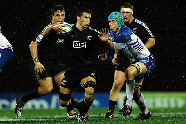 Lewis Carmichael in action for Scotland U20 against New Zealand during the 2014 Junior World Championship in Auckland, New Zealand. Picture: Anthony Au-Yeung/Getty Images