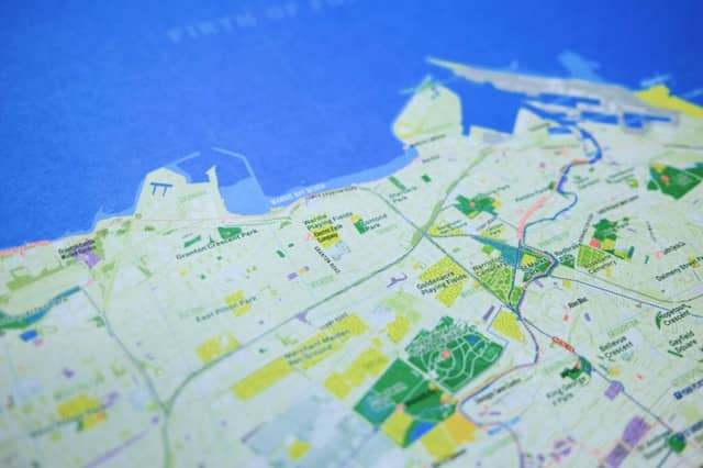 Edinburgh Urban Nature Map by Urban Good - coast detail PIC: Charlie Peel