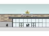 A CGI of how part of the proposed Morrisons supermarket near Stonehaven would look when completed.