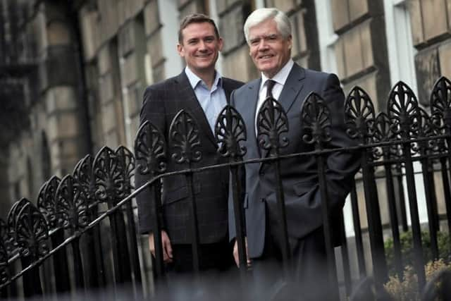 CEO Stuart Lunn with Sir Sandy Crombie, chairman of LendingCrowd.