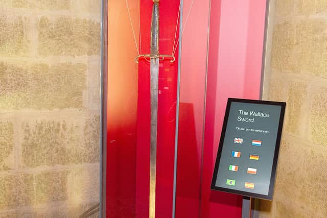 The Wallace Sword on display. PIC: Whyler Photos of Stirling.