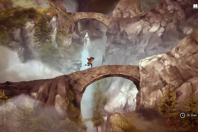 A screenshot from A Highland Song by Inkle