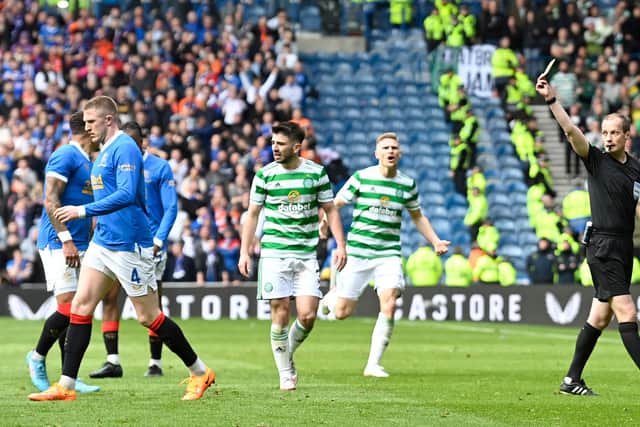 Willie Collum had a relatively quiet Old Firm encounter.  (Photo by Rob Casey / SNS Group)