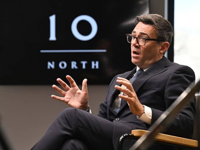 Prime Minister Andy Burnham appearing on Sunday With Laura Kuenssberg, recorded in No 10 North at Heron House in Manchester (Picture: Jeff Overs/BBC/PA Wire)
