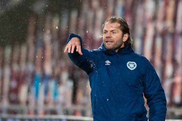 Robbie Neilson wants his side to be more aggressive with the ball. Picture: SNS