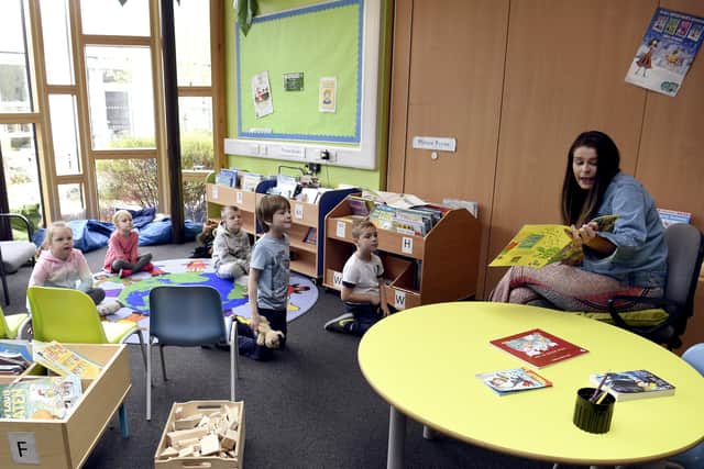 Juniper Green Primary School is one of the hubs in Edinburgh currently being used for key worker children to attend