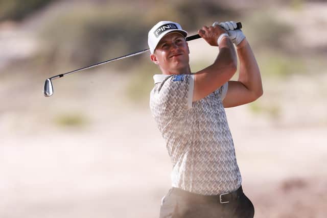 Calum Hill in action during the recent Hero Dubai Desert Classic at Emirates Golf Club. Picture: Warren Little/Getty Images.