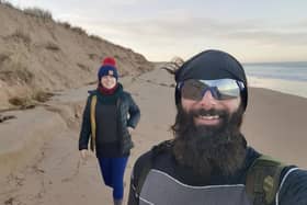 Chris Lewis , with his girlfriend Kate Barron.