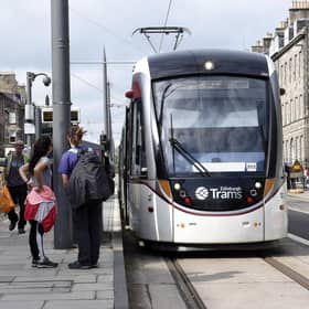 The tram line extension east from York Place is due to open in 2023. Picture: Lisa Ferguson
