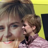 Former First Minister of Scotland and leader of the SNP Nicola Sturgeon, during campaigning for the Scottish Parliamentary election in Alford in 2021. Picture: PA