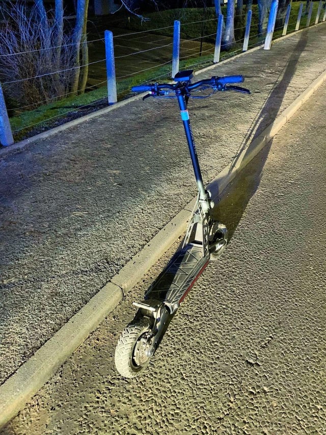 The electric scooter stopped in Dumfries. Picture: Police Scotland