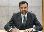 Newly elected leader of the Scottish National Party, Humza Yousaf. (Photo by Jane Barlow - Pool/Getty Images)