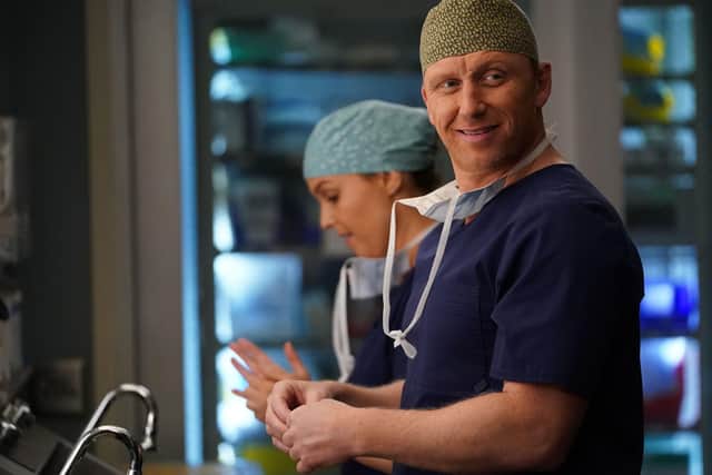 Kevin McKidd as Dr Owen Hunt in Grey's Anatomy TV Show, 2020. Pic: Gilles Mingasson/ABC/Kobal/Shutterstock