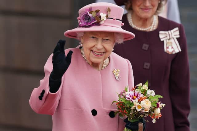 Queen Elizabeth II pictured here attending the opening ceremony of the sixth session of the Senedd in Wales in October. Picture: Jacob King-WPA Pool/Getty Images