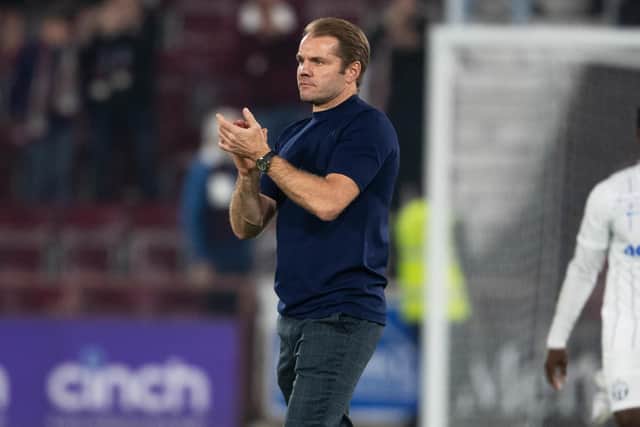 Hearts boss Robbie Neilson is keen to strike a good balance in the Conference League group. (Photo by Mark Scates / SNS Group)