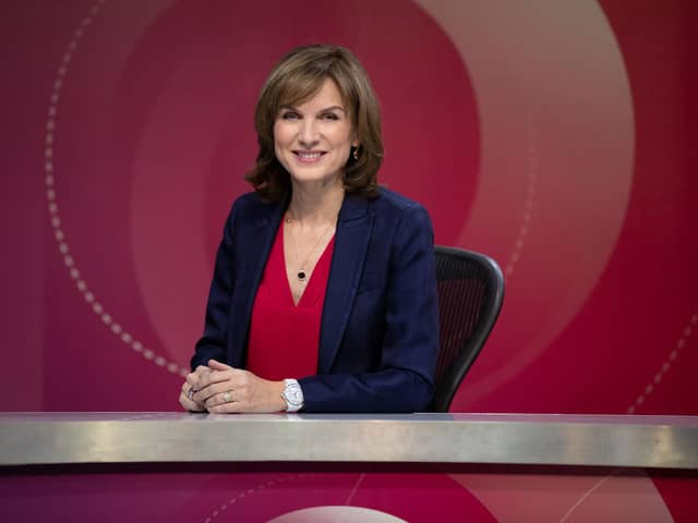 Fiona Bruce will host BBC Question Time this week. Picture; PA