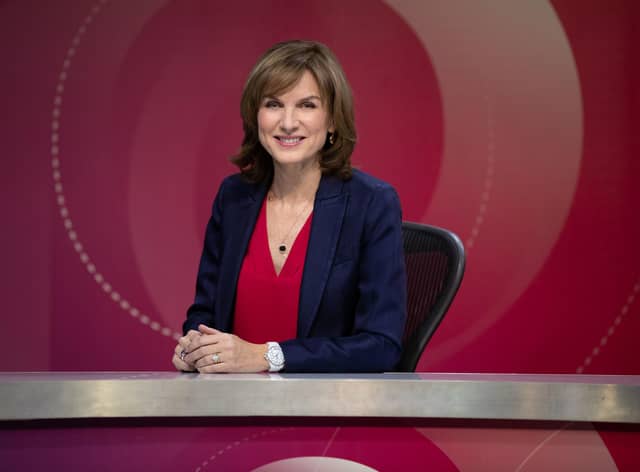 Fiona Bruce will host BBC Question Time this week. Picture; PA