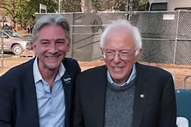 Richard Leonard and Bernie Sanders