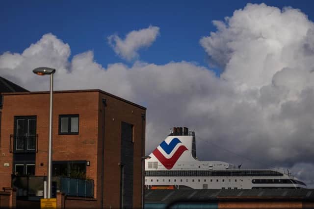The MS Victoria cruise ship in Leith has been used to house Ukrainian refugees as a temporary measure. Picture: Getty Images