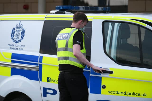 Gun-wielding thieves raided a Glasgow petrol station on Friday, police have said.